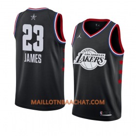 Maillot NBA Los Angeles Lakers LeBron James 23 2019 All-Star Jordan Brand Noir Swingman - Homme